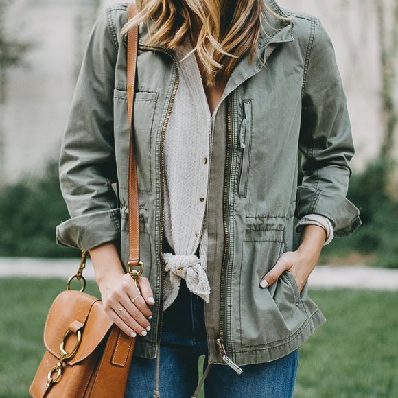 Madewell Fleet Jacket Desert Olive XS - Picture 3 of 11